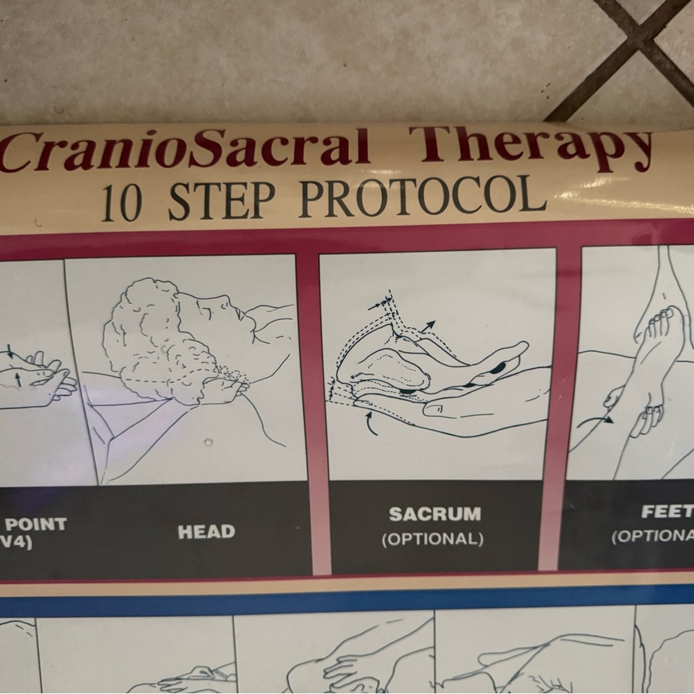 CranioSacral Therapy 10 Step Protocol Poster